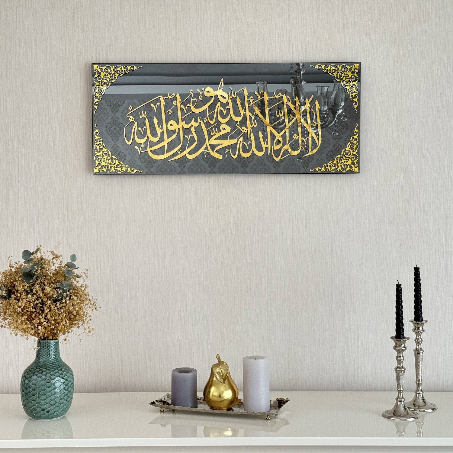 first-kalima-islamic-wall-art-glass-arabic-calligraphy-art-elegant-quran-wall-art-muslim-home-shukranislamicarts