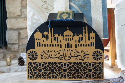 prayer-rug-holder-wooden-quran-and-prayer-mat-stand-design-shukranislamicarts