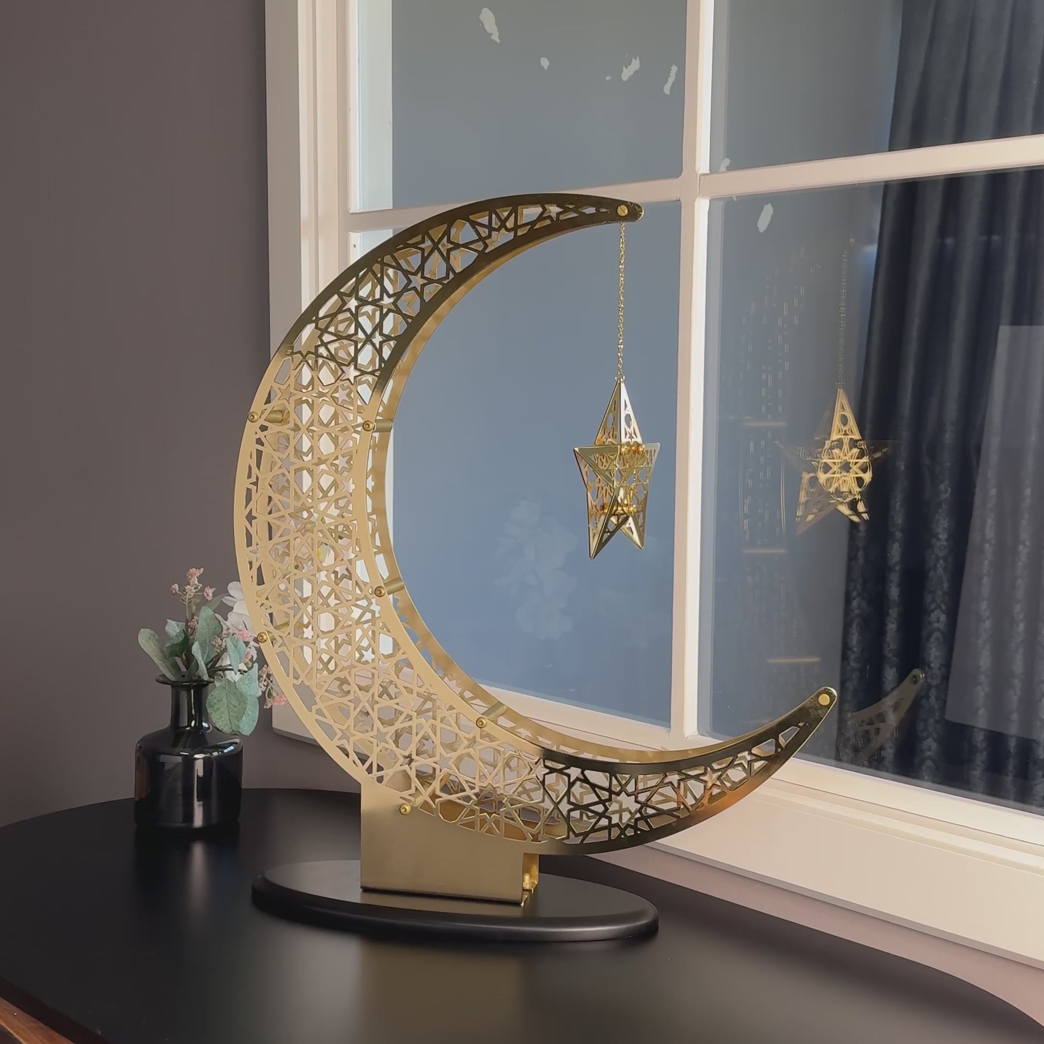 shiny-metal-crescent-star-ramadan-decoration-video-gold-islamic-gift-home-accent-shukranislamicarts